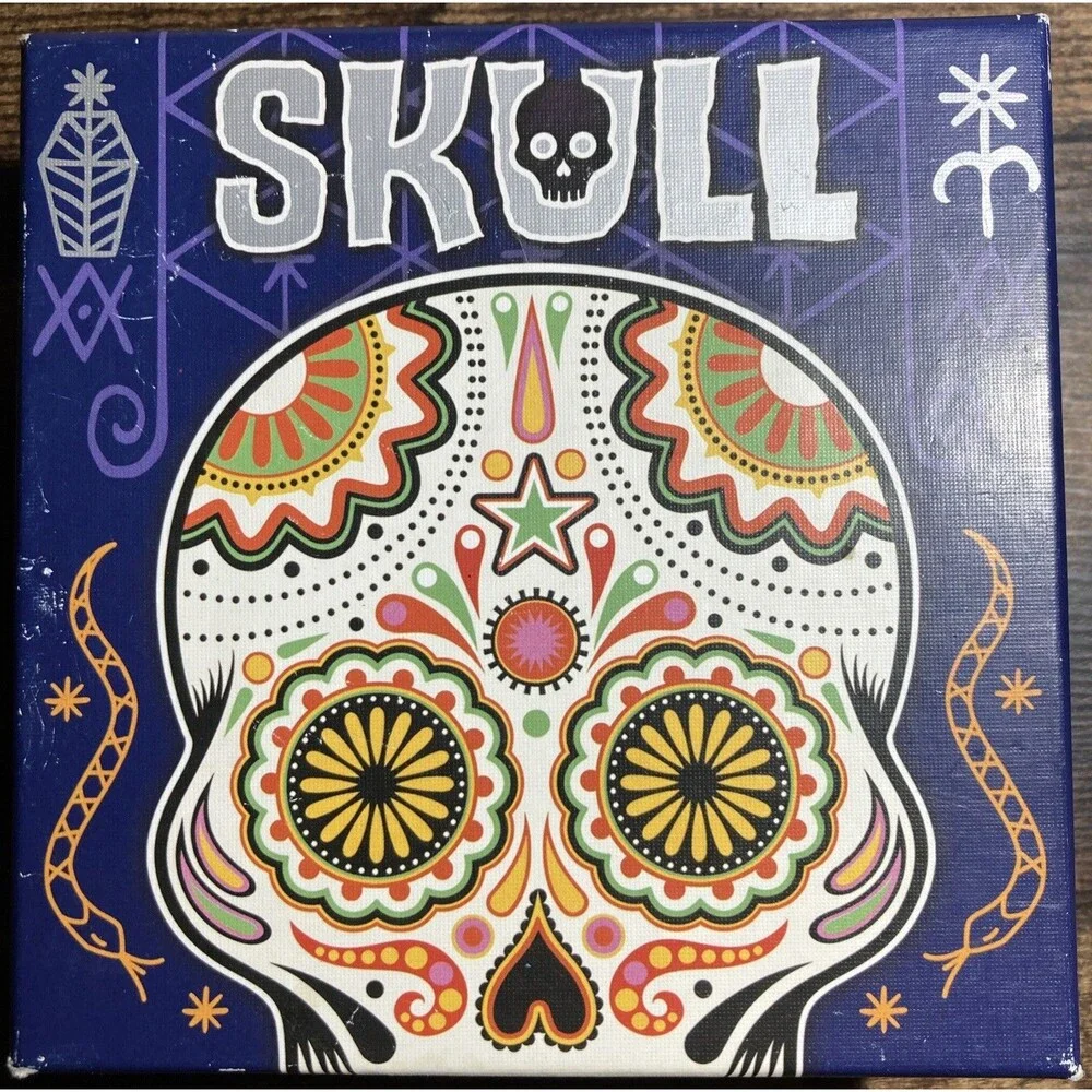 Skull Bluffing Betting Party Game Fast-Paced Strategy Family Board Game